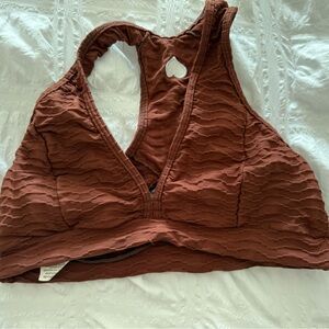 Booty by Brabants Brown Textured Leggings & bra set